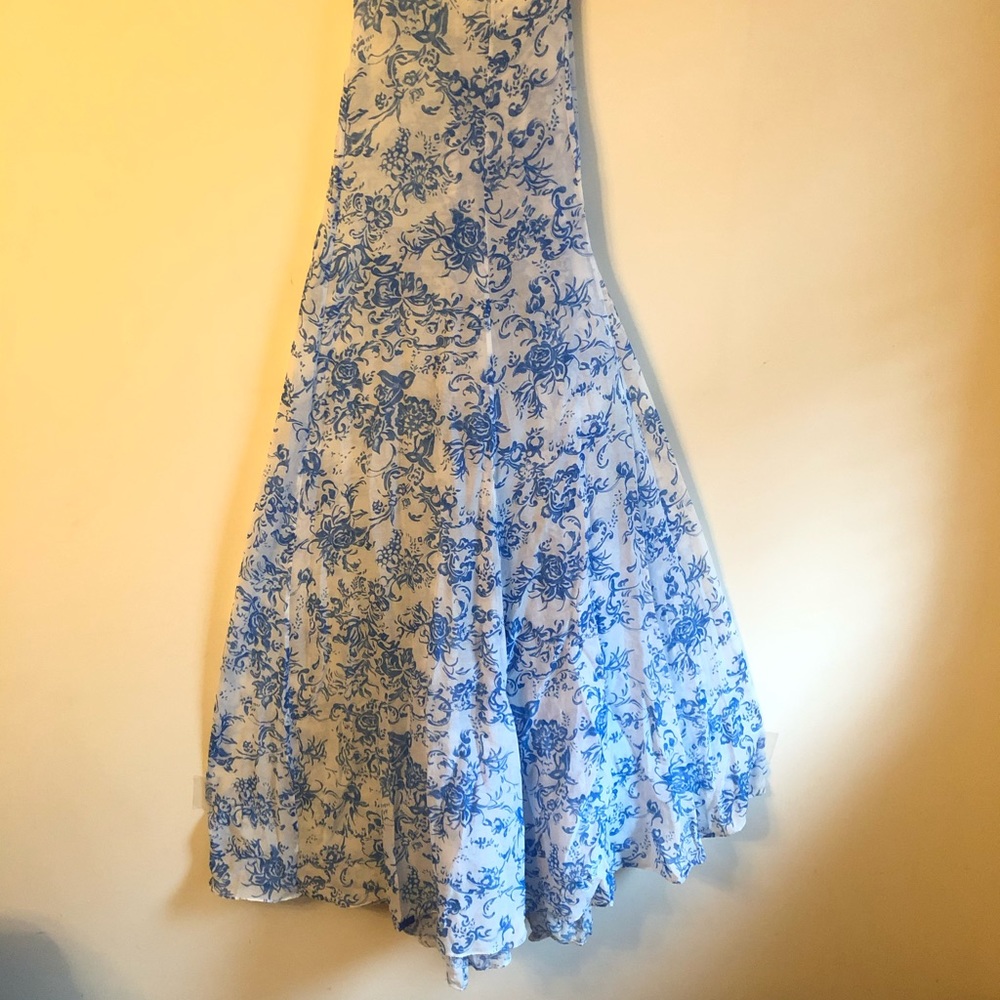 “Caroline Constas” Fresh linen Macy sundress